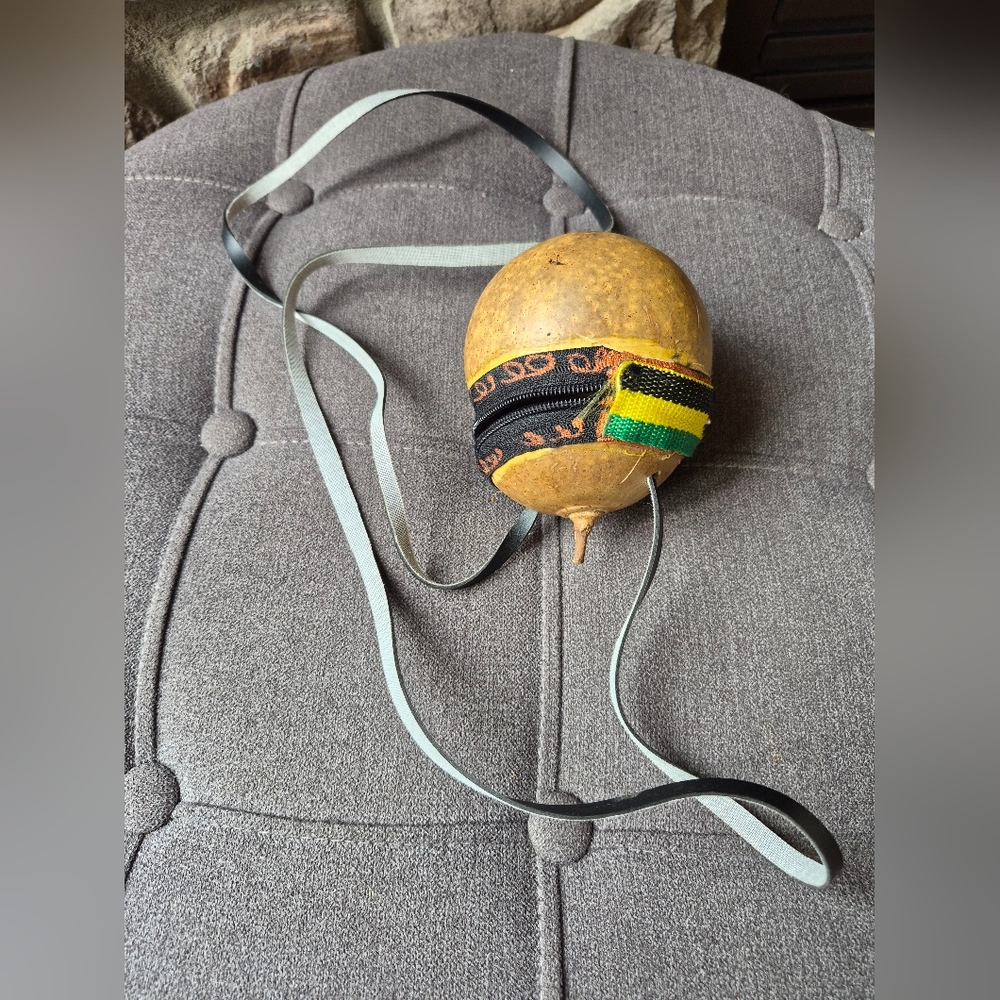 Jamaican Handcrafted Coconut Purse with Strap